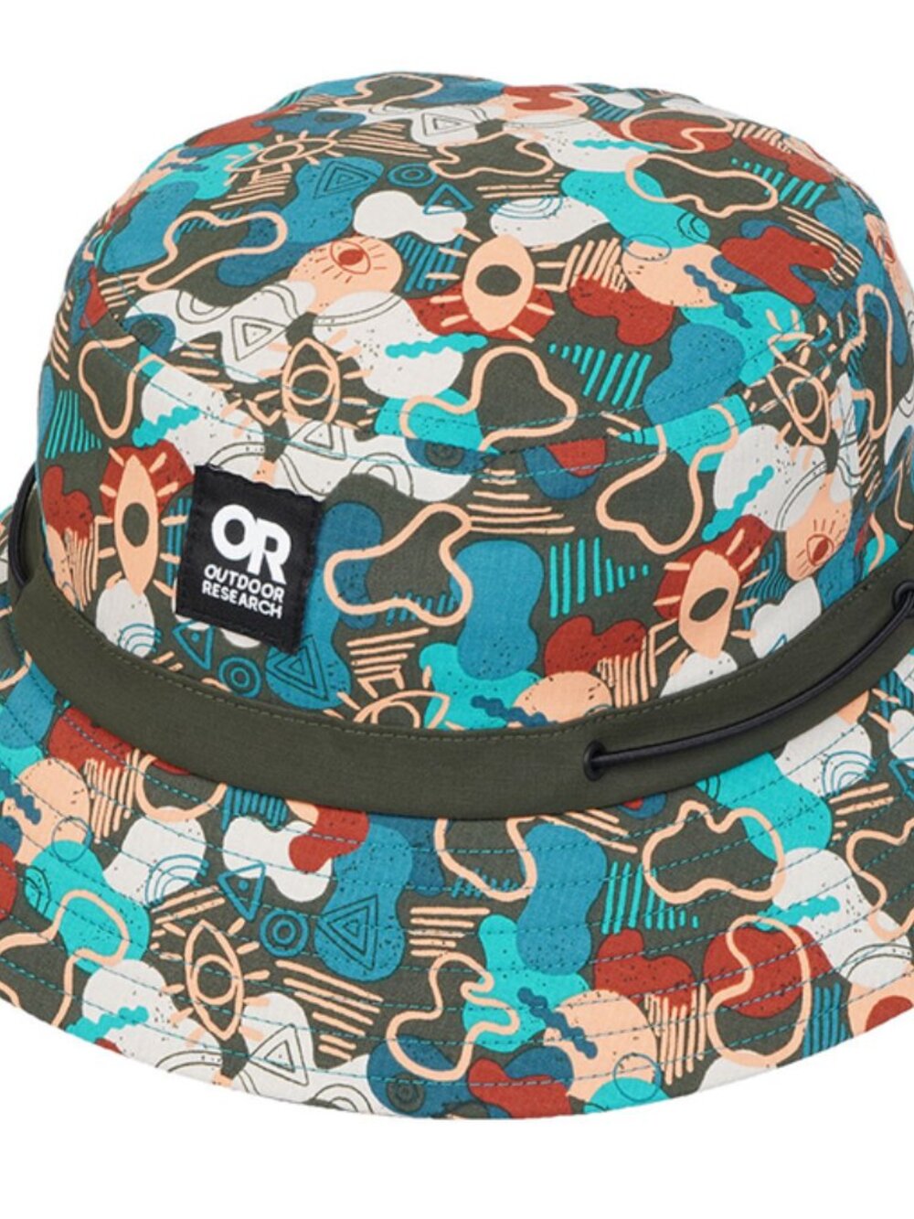 Outdoor Research Zendo Bucket Hat Tropical Shapes Blue Multicolor S/M Unisex